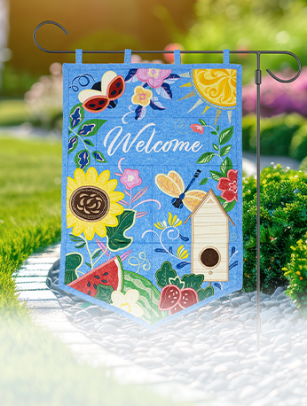 Summer Welcome Garden Flag